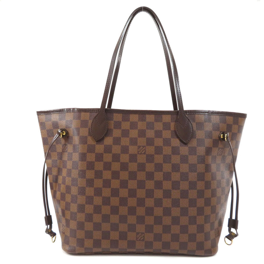 Louis Vuitton Tote Brown Canvas Damier Ebene Bag Neverfull Brown